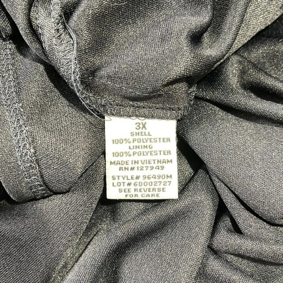 Emma & Michelle Polka Dot Dress Size 3X Navy White - Picture 6 of 6